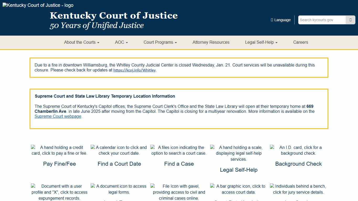 Kentucky Court of Justice - Kentucky Court of Justice